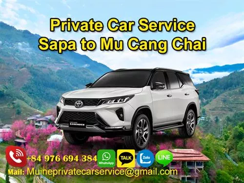 Private Car From Sapa To Mu Cang Chai