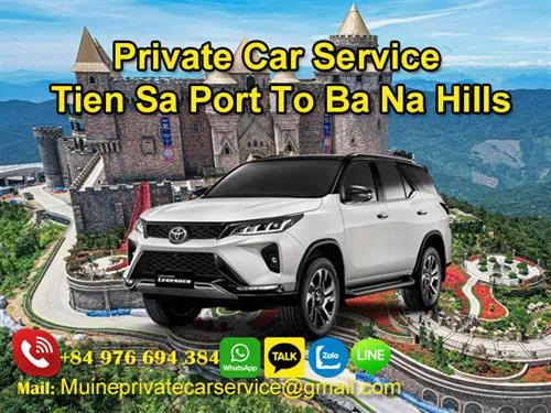 Private Car From Tien Sa Port to Ba Na Hills