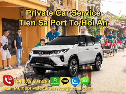 Private Car From Tien Sa Port To Hoi An