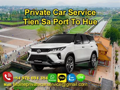 Private Car From Tien Sa Port To Hue