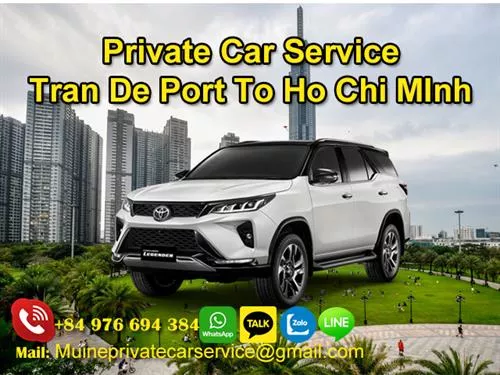 Private Car From Tran De Port Ho To Chi Minh