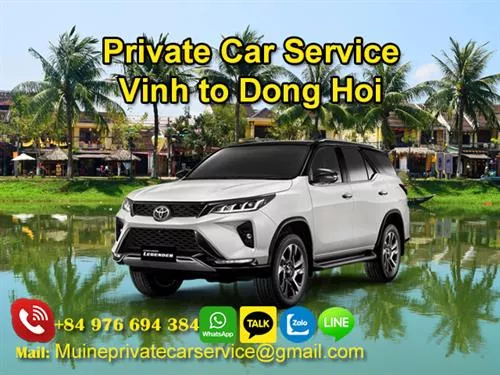 Private Car From Vinh to Dong Hoi