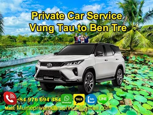 Private Car From Vung Tau To Ben Tre