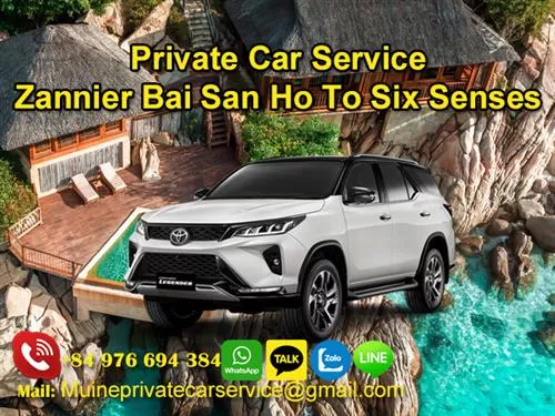 Private Car From Zannier Bai San Ho to Six Senses