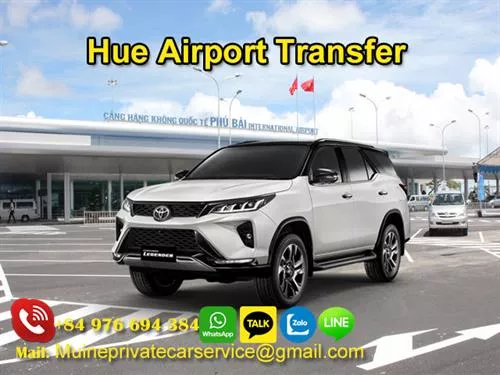 Private Transfer HUE Airport To City Center