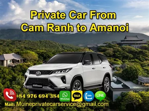 Private car from Cam Ranh to Amanoi