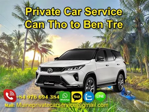 Private Car from Can Tho to Ben Tre