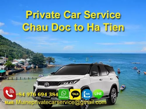 Private Car From Chau Doc to Ha Tien