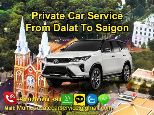 Transfer from Da lat to Ho chi minh City by private car 