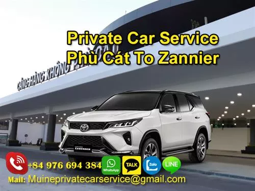 Private car from Phu Cat Airport To Zannier Hotel