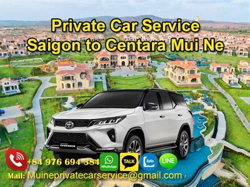 Private car from Ho Chi Minh to Centara Mui Ne