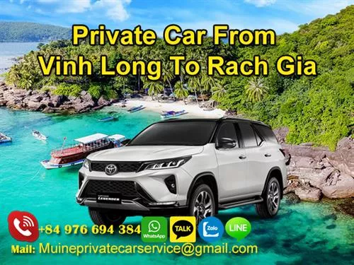 Private Car from Vinh Long to Rach Gia