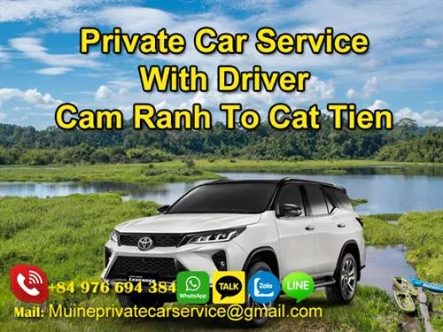 Private Car From Cam Ranh to Cat Tien