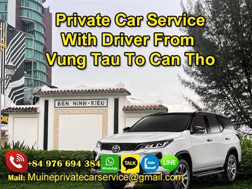 Private car from Vung Tau to Can Tho 