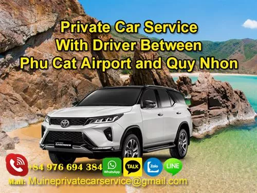 Private Car from Phu Cat to Quy Nhon