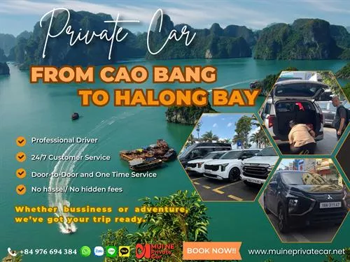 Cao Bang to Halong Bay Private Car Rental