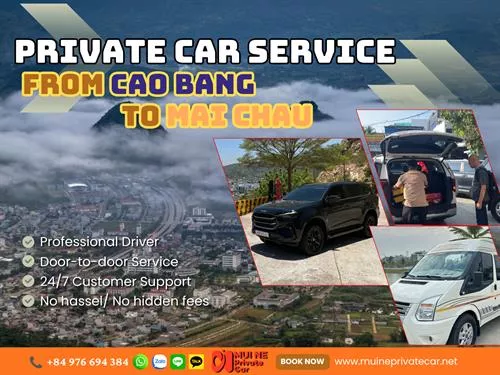 Cao Bang to Mai Chau Private Car