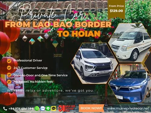 Lao Bao Border to Hoi An by Private Car