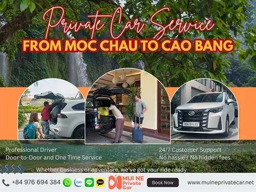 Moc Chau to Cao Bang Private Car Charter