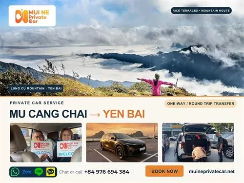 Mu Cang Chai to Yen Bai Private Car