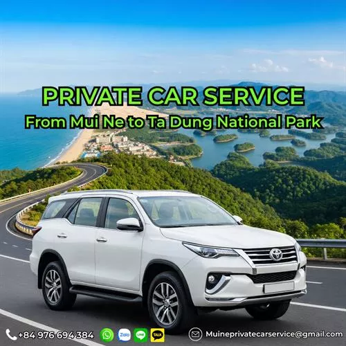 Mui Ne to Ta Dung National Park Private Car