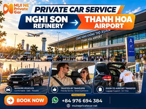 Nghi Son Refinery to Thanh Hoa Airport Private Transfer