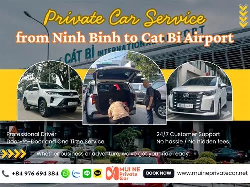 Private Car From Ninh Binh To Cat Bi Airport