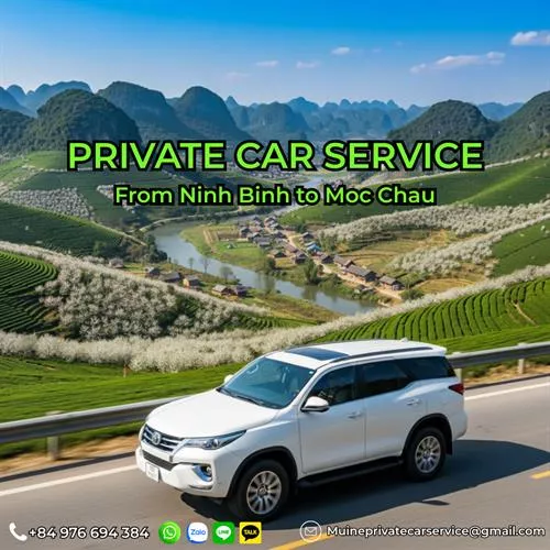 Ninh Binh to Moc Chau Private Car