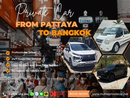 Pattaya to Bangkok by Private Car