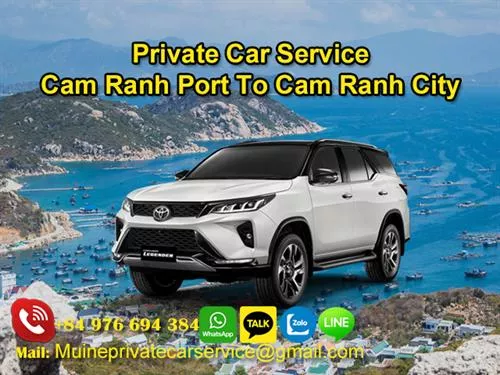 Private Car From Cam Ranh Port to Cam Ranh City