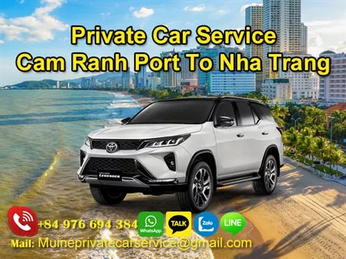 Private Car From Cam Ranh Port to Nha Trang City