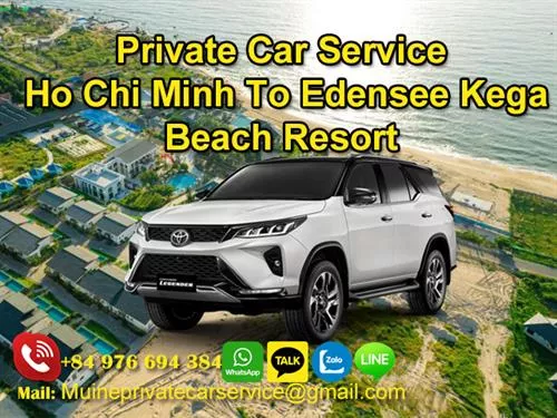 Private Car From Ho Chi Minh To Edensee Kega Beach