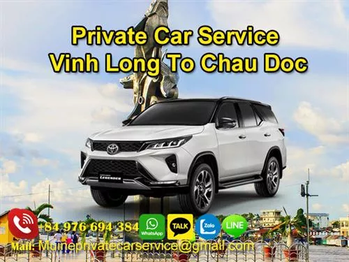 Private Car From Vinh Long to Chau Doc