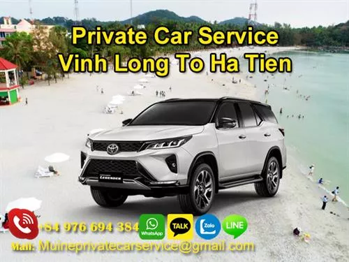 Private Car From Vinh Long to Ha Tien