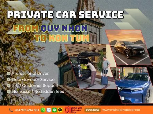 Quy Nhon to Kon Tum by Private Car