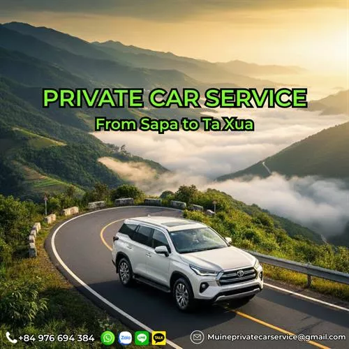 Sapa to Ta Xua Private Car