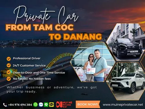 Tam Coc to Danang Private Car