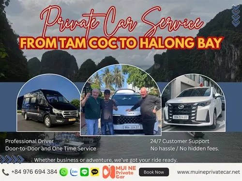 Tam Coc to Halong Bay Private Car Transfer