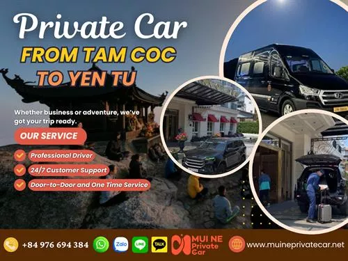 Tam Coc to Yen Tu Private Car Rental