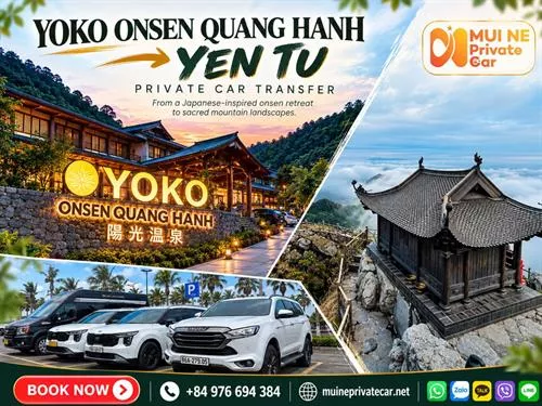 Yoko Onsen Quang Hanh to Yen Tu Private Car