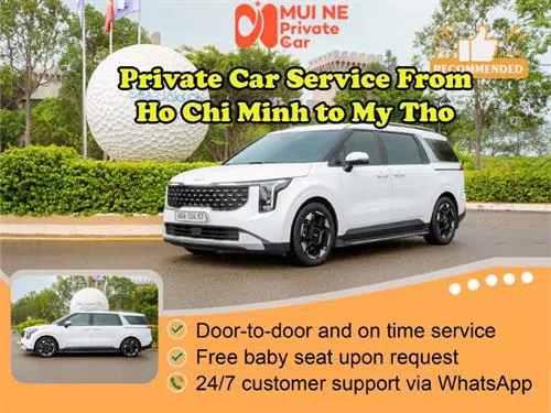 SAIGON-HCMC AIRPORT TO MYTHO BY PRIVATE CAR