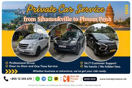 Sihanoukville to Phnom Penh Private Car Transfer