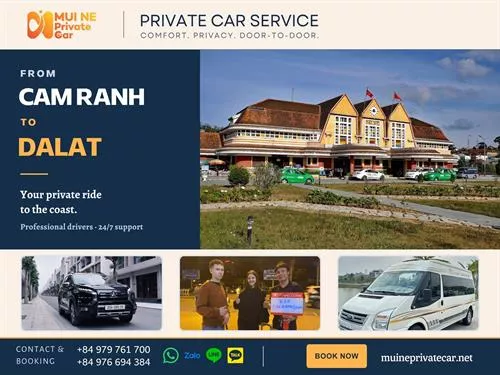 Cam Ranh to Dalat Private Car Charter