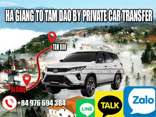Ha Giang to Tam Dao By Private Car Transfer