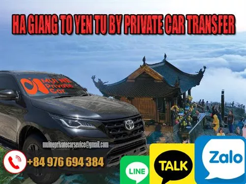 Ha Giang to Yen Tu By Private Car Transfer