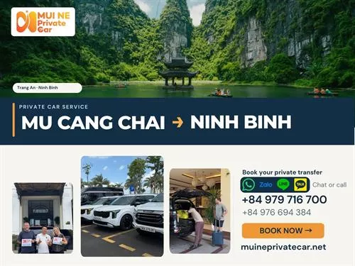 Mu Cang Chai to Ninh Binh Private Car
