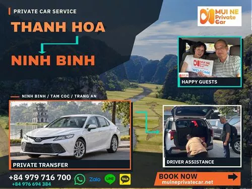 Thanh Hoa to Ninh Binh Private Car