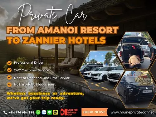 Amanoi Resort Vinh Hy to Zannier Hotels Bai San Ho Private Car Rental