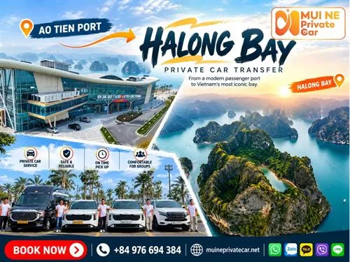 Ao Tien Port to Halong Bay Private Car
