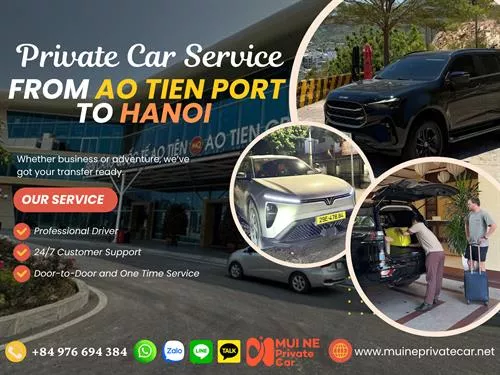 Private Car From Ao Tien Port To Hanoi